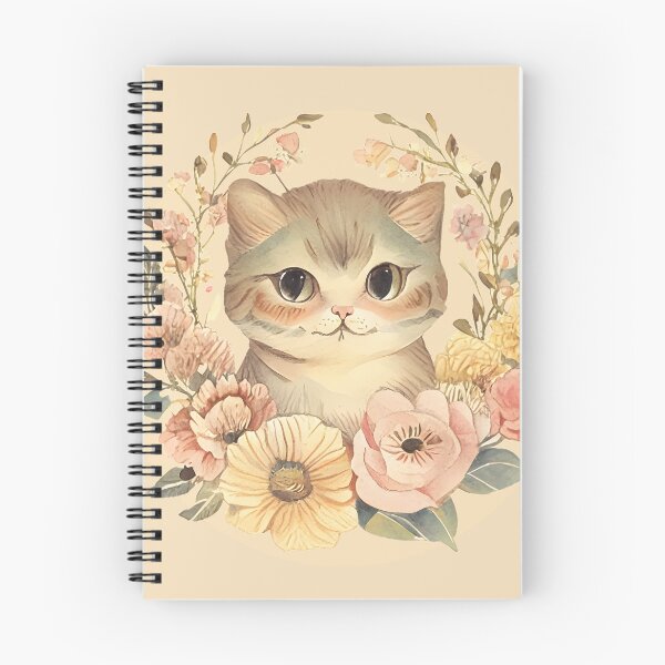 Item preview, Scrapbook vintage cat and flower designed and sold by Vinecoco.