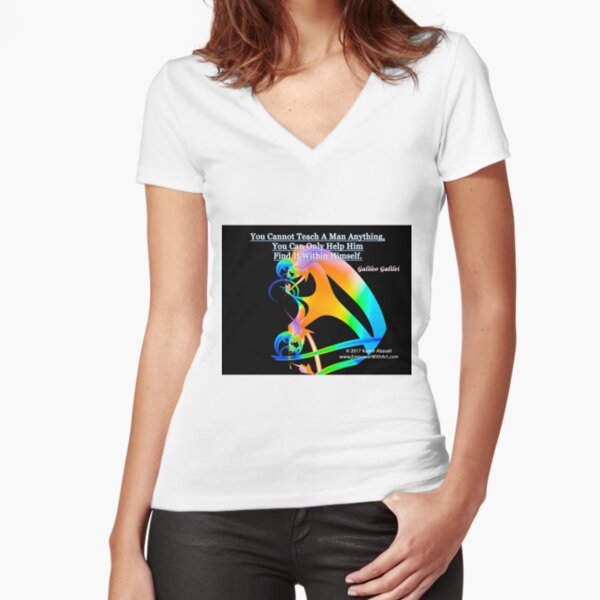 Find It Within Fitted V-Neck T-Shirt