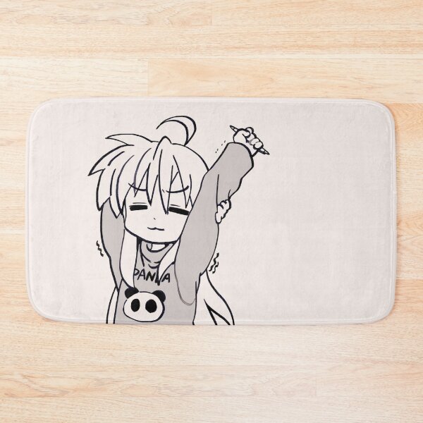 Item preview, I draw pastel monochrome panda sweater tired izumi konata stretching / lucky star designed and sold by RansRoom.