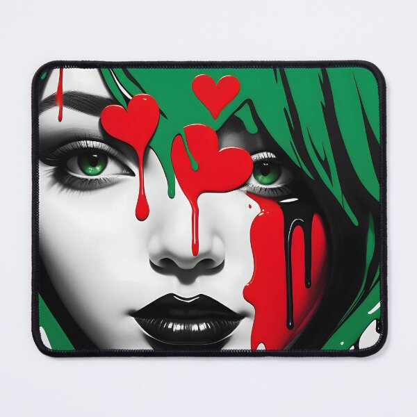 Item preview, Colors of Resilience: Flag Painted on the Canvas of Youth/ Free Palestine #9 designed and sold by PosterManiaRo.
