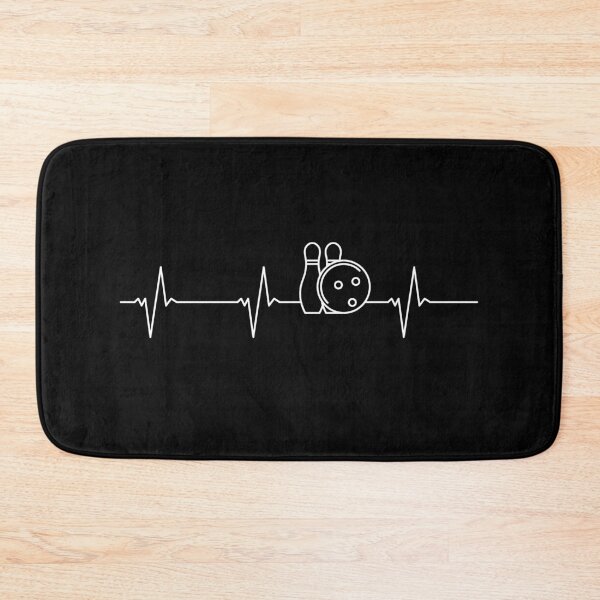 Item preview, Bowling Heartbeat EKG Pulse Line minimal design in thin line style for Bowlers! designed and sold by venomousvector.