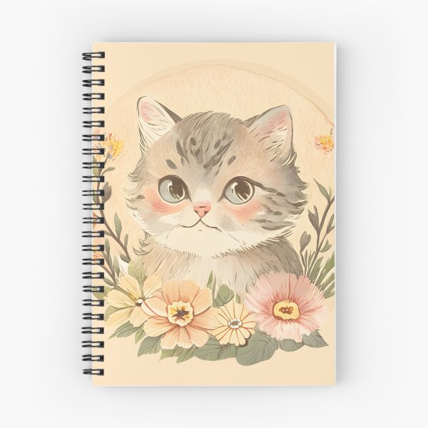 Item preview, Scrapbook vintage cat and flower designed and sold by Vinecoco.