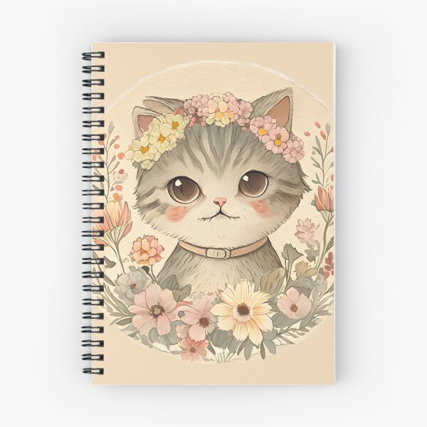 Item preview, Scrapbook vintage cat and flower designed and sold by Vinecoco.