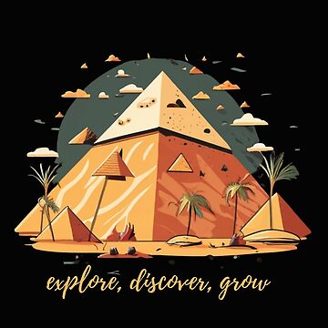 Artwork thumbnail, EXPLORE, DISCOVER, GROW Classic T-Shirt by zubiaqureshi