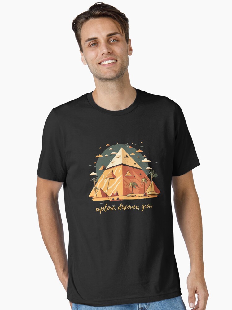 Thumbnail 2 of 7, Essential T-Shirt, EXPLORE, DISCOVER, GROW Classic T-Shirt designed and sold by zubiaqureshi.