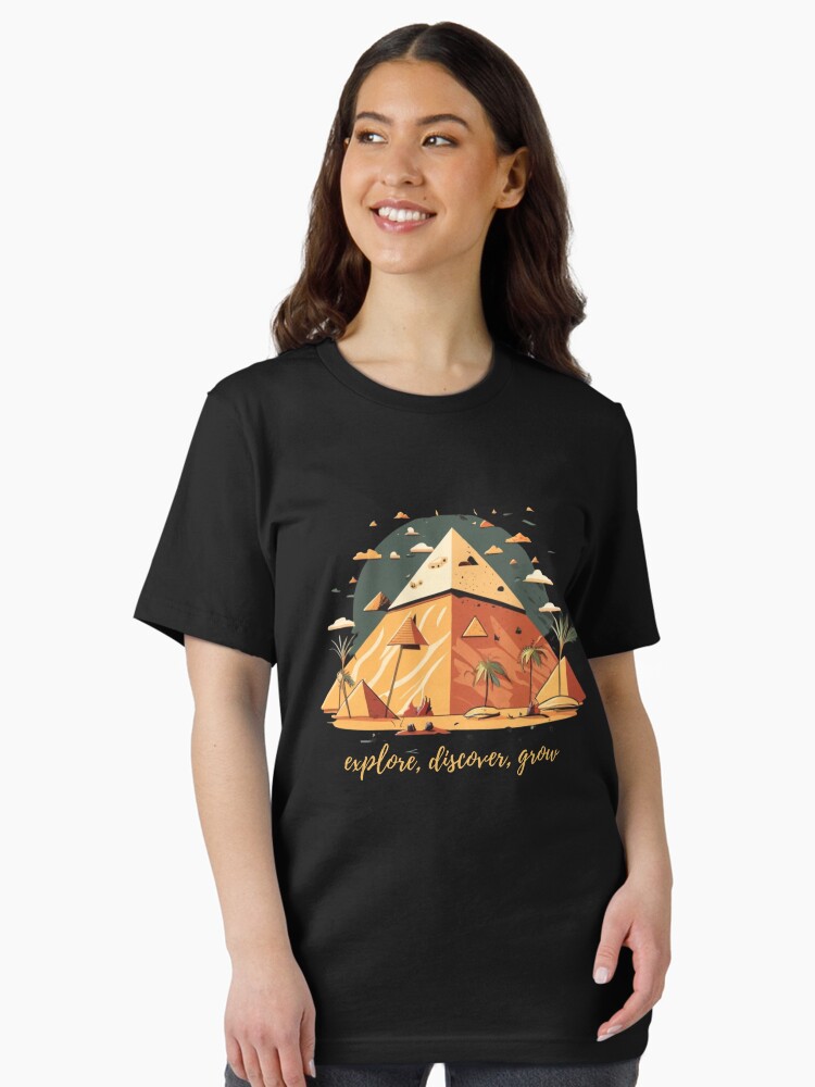 Thumbnail 1 of 7, Essential T-Shirt, EXPLORE, DISCOVER, GROW Classic T-Shirt designed and sold by zubiaqureshi.