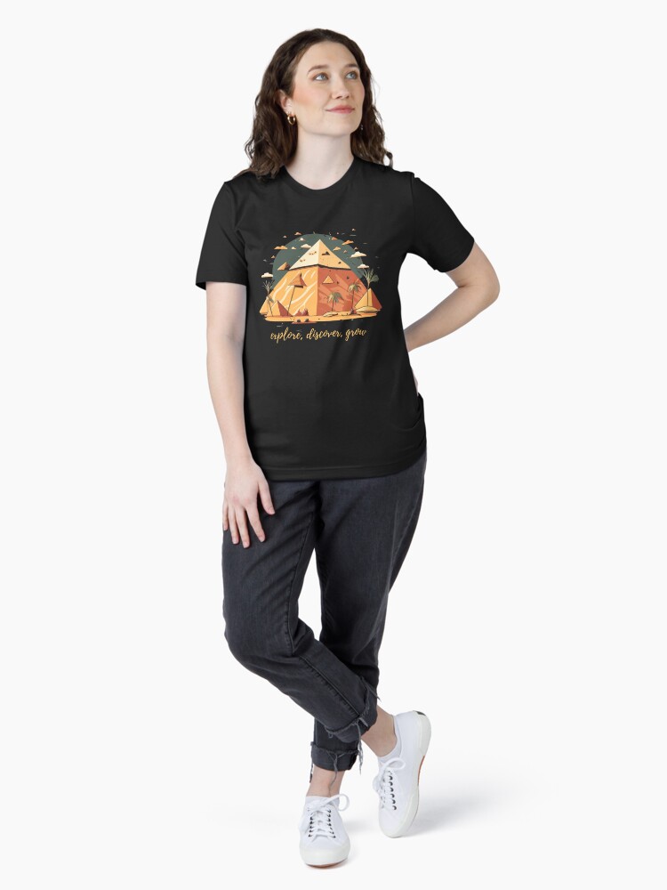 Thumbnail 4 of 7, Essential T-Shirt, EXPLORE, DISCOVER, GROW Classic T-Shirt designed and sold by zubiaqureshi.