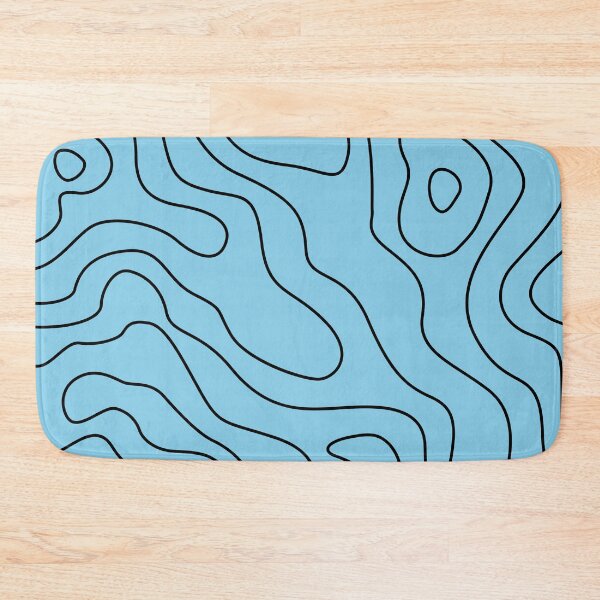 Item preview, Powder blue Topography Abstract Pattern. designed and sold by ARichArts.