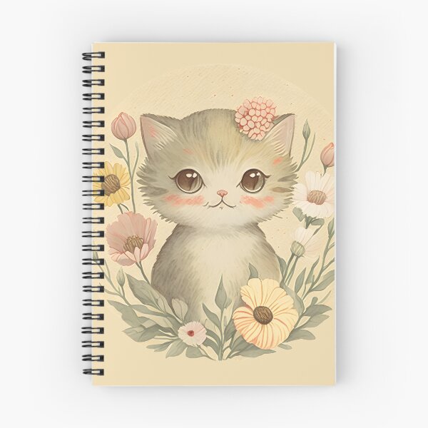Item preview, Scrapbook vintage cat and flower designed and sold by Vinecoco.