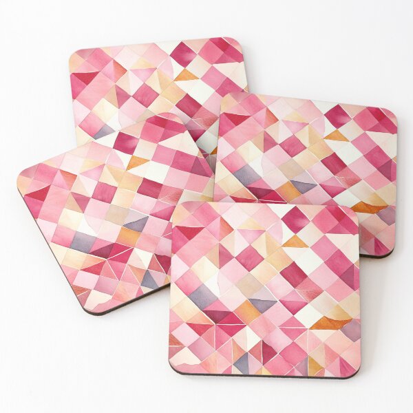 Item preview, Pretty in Pink Geometric Abstract Pattern designed and sold by GoeCentric.