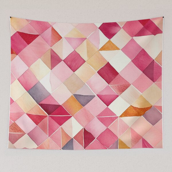 Item preview, Pretty in Pink Geometric Abstract Pattern designed and sold by GoeCentric.