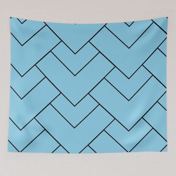 Item preview, Powder blue Geometric Abstract Pattern. designed and sold by ARichArts.