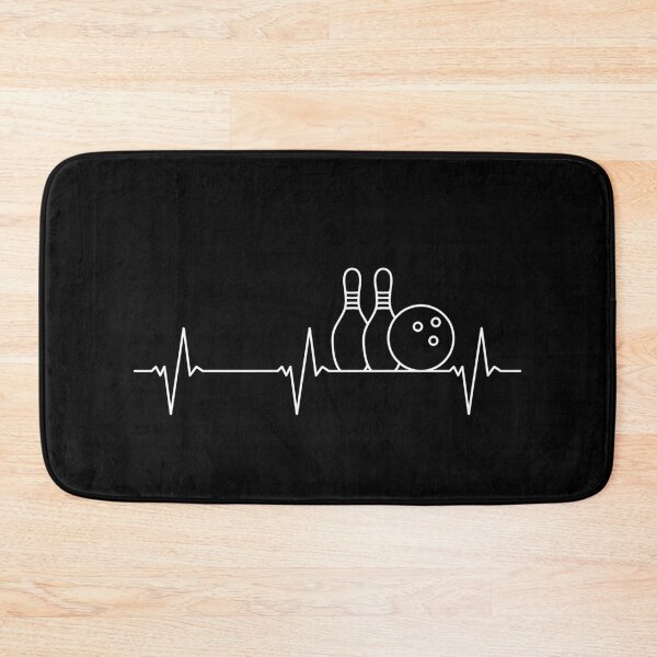 Artikelvorschau, Bowling Heartbeat ECG Pulse Line einfaches Umrissdesign für Bowling-Team entworfen und verkauft von venomousvector.