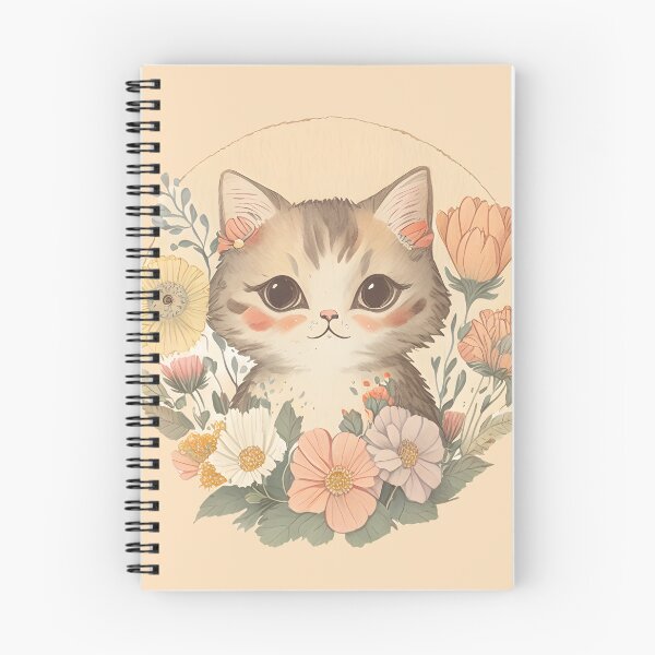 Item preview, Scrapbook vintage cat and flower designed and sold by Vinecoco.