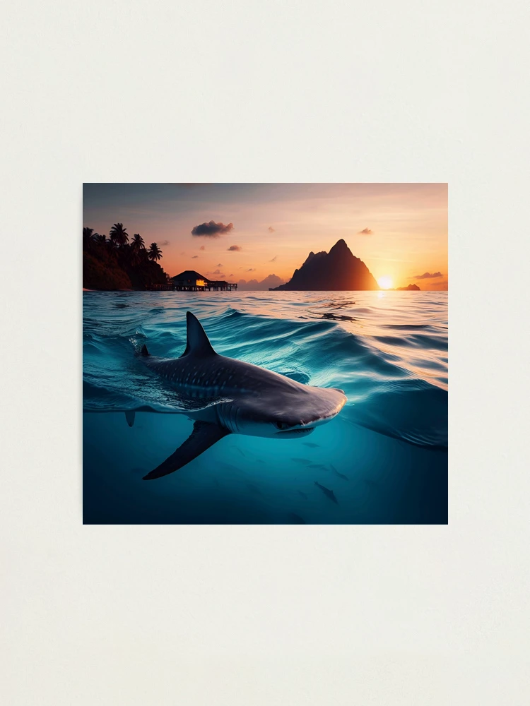Hammerhead Shark Short Sleeve XL / Heathered Prism Sunset