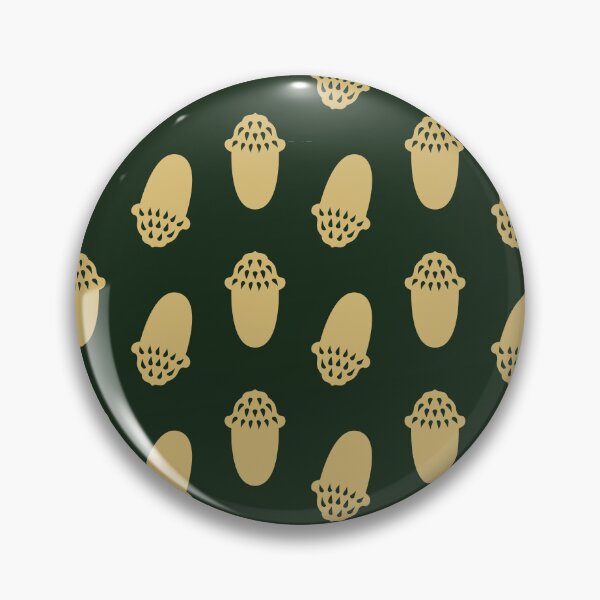 Item preview, Minimal Acorns Pattern 1 - Forest Green and Gold designed and sold by Daniel Bevis Design.