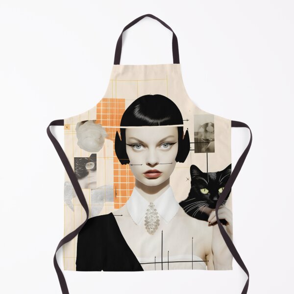 Artikelvorschau, Katze & Mädchen – Surreale Collage-3, Splash entworfen und verkauft von ArtWearSplash.