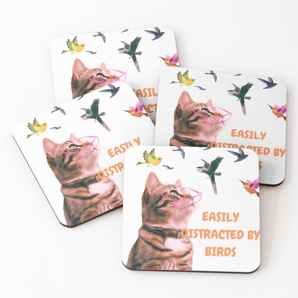 Item preview, Cat Easily distracted by Birds designed and sold by Nature-Symphony.