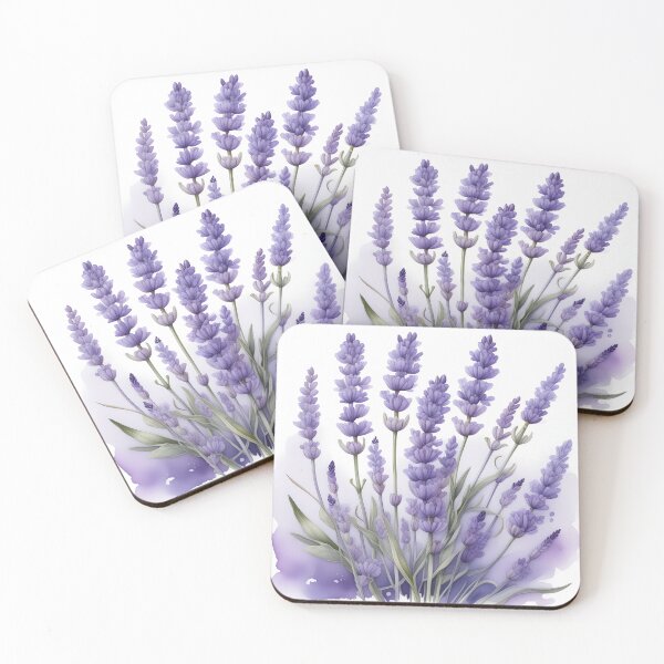 Item preview, Pressed Lavender Watercolor with Purple splash designed and sold by BrushAndBow.