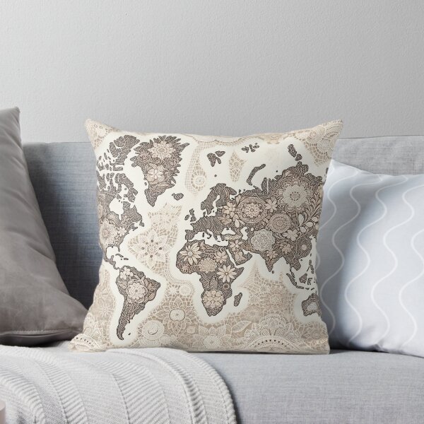 Item preview, World Map Pattern - Explore the Globe with Our Unique Design designed and sold by The-Library.