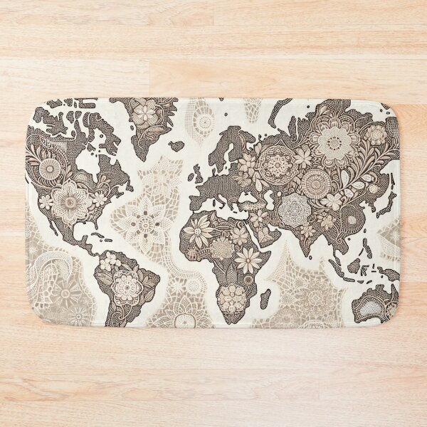 Item preview, World Map Pattern - Explore the Globe with Our Unique Design designed and sold by The-Library.