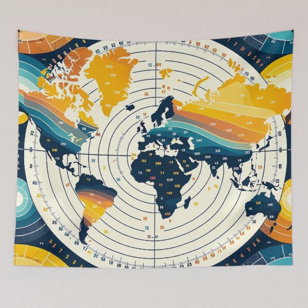 Item preview, World Map Pattern - Explore the Beauty of Our Planet designed and sold by The-Library.