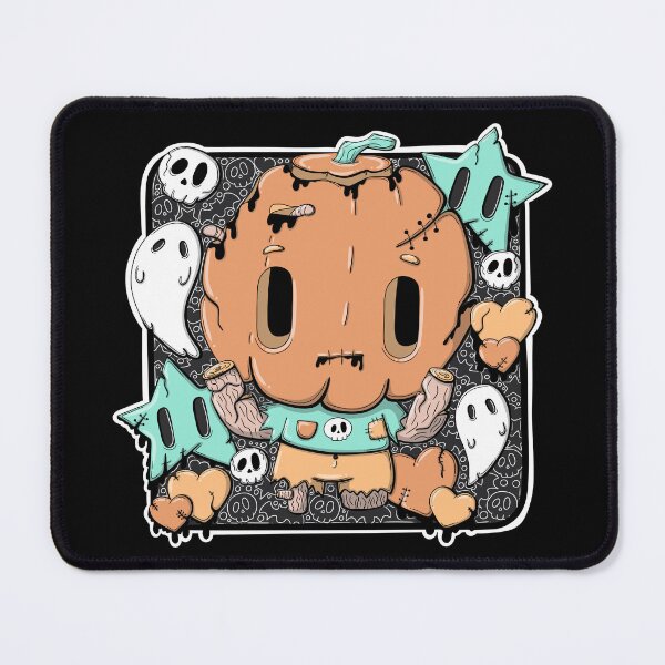 Item preview, Zombie Pumpkin Pete in kawaii style designed and sold by studiomogwai.