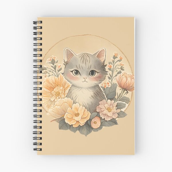 Item preview, Scrapbook vintage cat and flower designed and sold by Vinecoco.