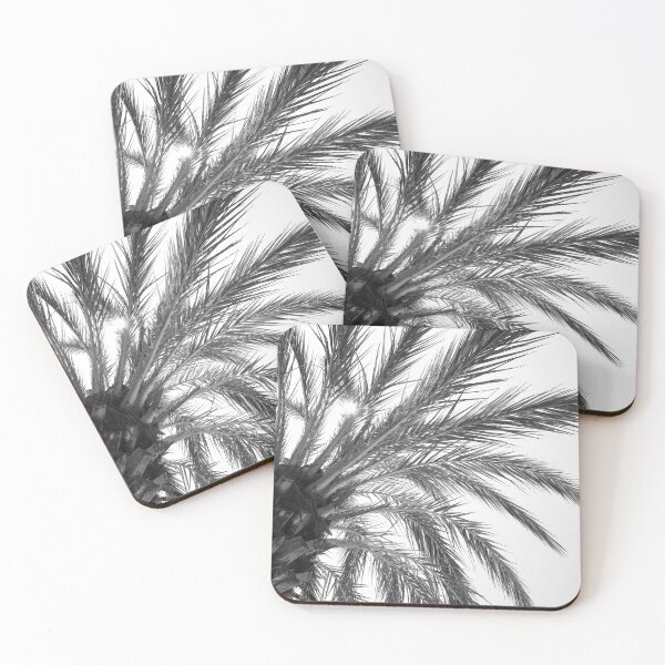 Item preview, Black and white palm tree in Spain art print - summer nature and travel photography designed and sold by Christa Stroo Photography.