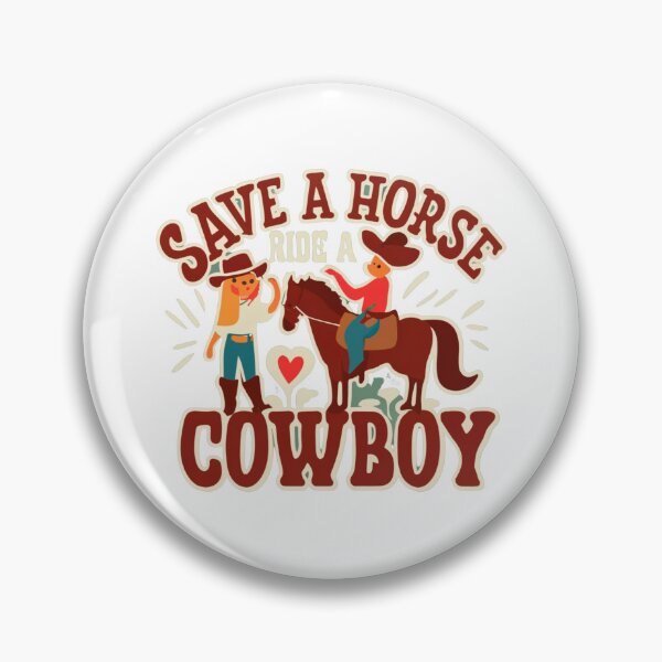 Item preview, Save a horse ride a cowboy vintage designs designed and sold by Redjakkal.