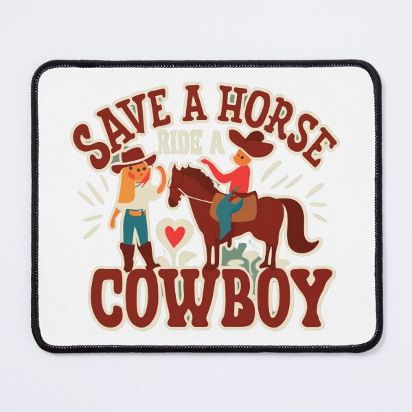 Item preview, Save a horse ride a cowboy vintage designs designed and sold by Redjakkal.