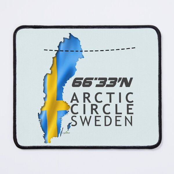Item preview, Sweden Arctic Circle Jokkmokk Sticker T-Shirt 01 designed and sold by OuterShellUK.