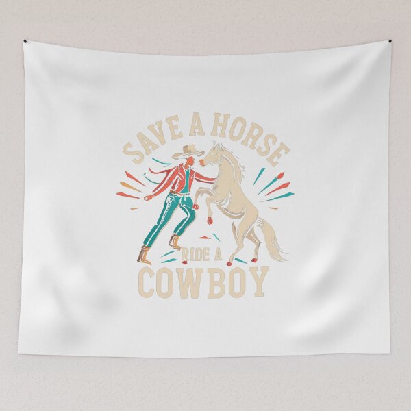 Item preview, Save a horse ride a cowboy vintage designs designed and sold by Redjakkal.