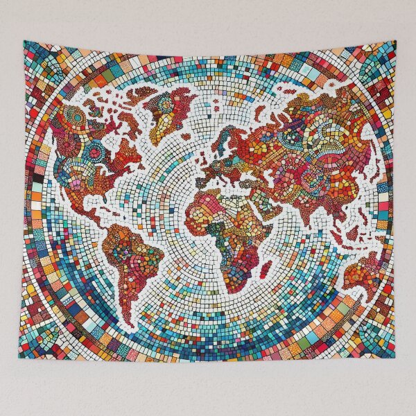 Item preview, World Map Pattern - Explore the Beauty of Our Planet Our Planet designed and sold by The-Library.
