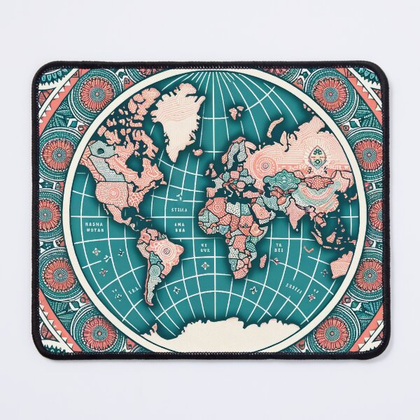 Item preview, World Map Pattern - Explore the Beauty of Our Planet designed and sold by The-Library.