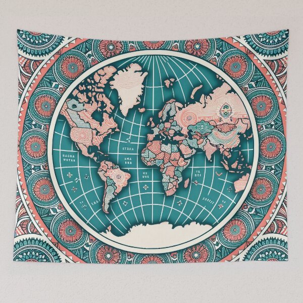 Item preview, World Map Pattern - Explore the Beauty of Our Planet designed and sold by The-Library.