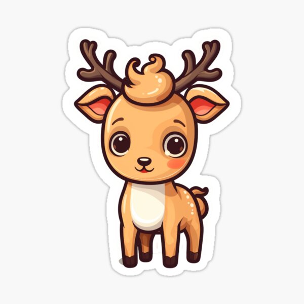 Item preview, Cute Christmas Reindeer  designed and sold by NicolasGlowArt.