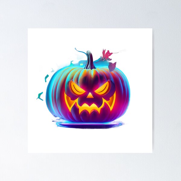 Item preview, Neon Haloween Pumpkin designed and sold by WhappSirDuck.