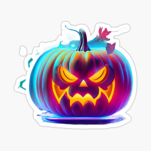 Item preview, Neon Haloween Pumpkin designed and sold by WhappSirDuck.