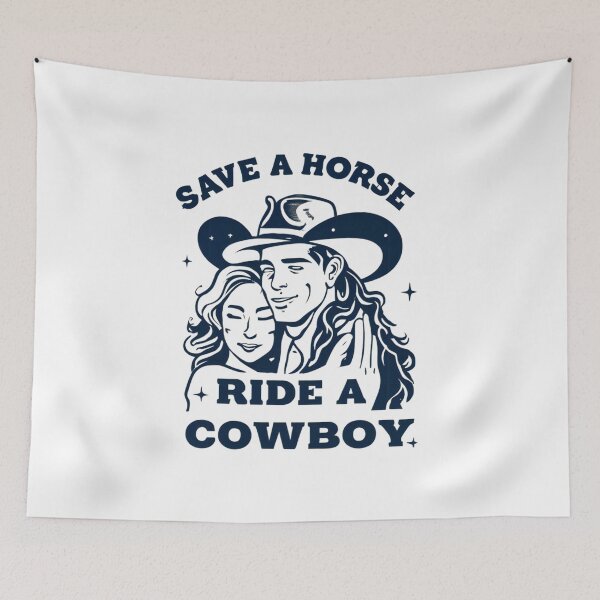 Item preview, Save a horse ride a cowboy vintage designs designed and sold by Redjakkal.