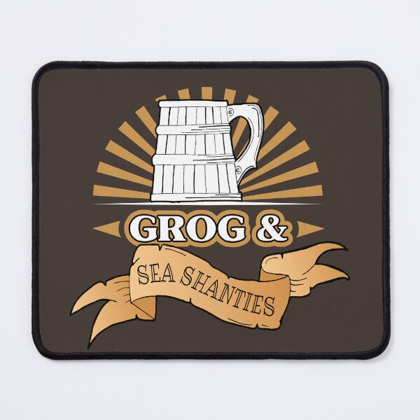 Item preview, Grog and Sea Shanties Rum Tankard designed and sold by HotHibiscus.