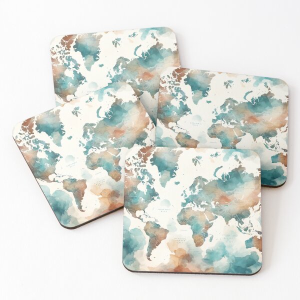 Item preview, World Map Pattern - Explore the Beauty of Our Planet designed and sold by The-Library.