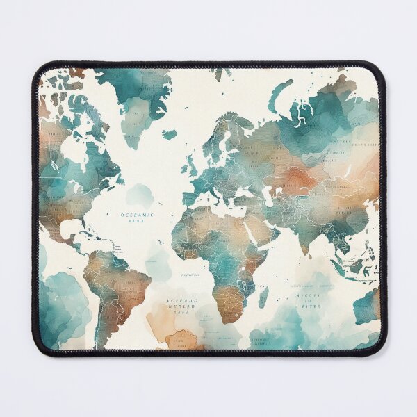 Item preview, World Map Pattern - Explore the Beauty of Our Planet designed and sold by The-Library.