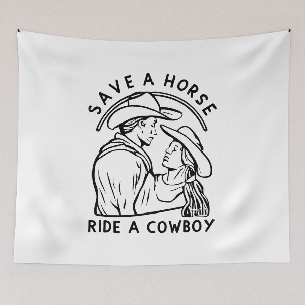 Item preview, Save a horse ride a cowboy vintage designs designed and sold by Redjakkal.