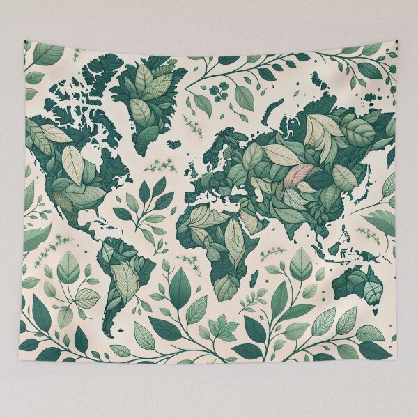 Item preview, World Map Pattern - Explore Earth's Beauty in Art designed and sold by The-Library.