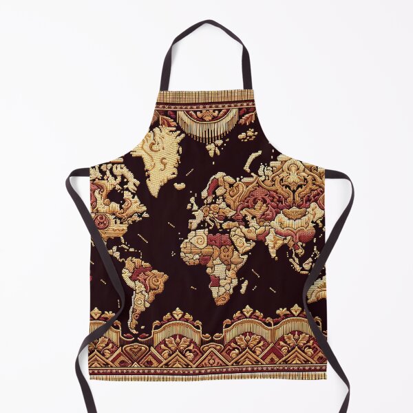 Item preview, World Map Pattern - Explore Earth's Beauty in Every Detail designed and sold by The-Library.