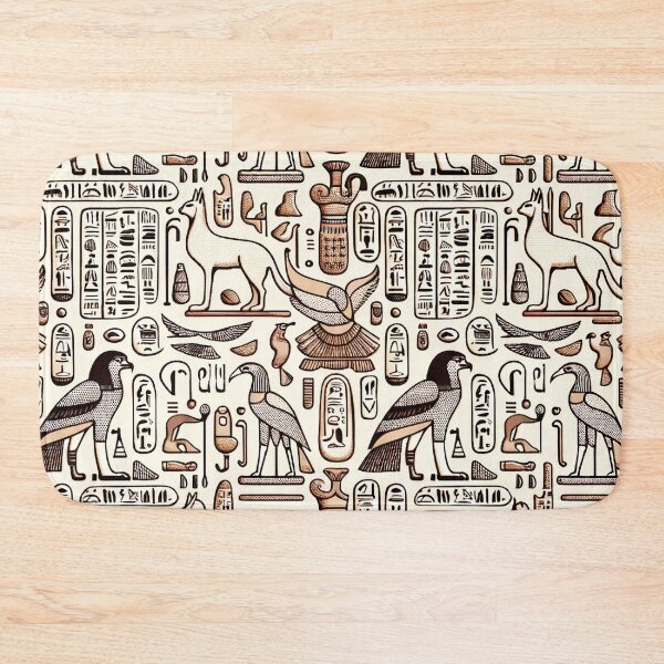 Item preview, Hieroglyphs Pattern - Ancient Symbols in Modern Art designed and sold by The-Library.