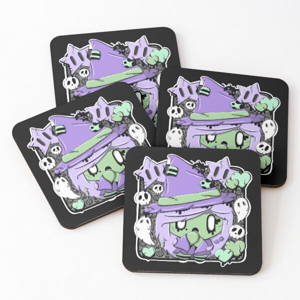Item preview, Willow the witchy witch zombie in kawaii style designed and sold by studiomogwai.