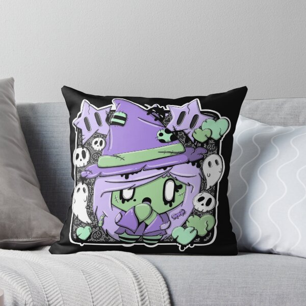 Item preview, Willow the witchy witch zombie in kawaii style designed and sold by studiomogwai.