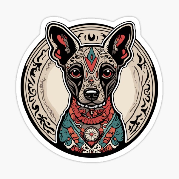 Vista previa del artículo con la obra «Perro Xolo», diseñado y vendido por bihtti.